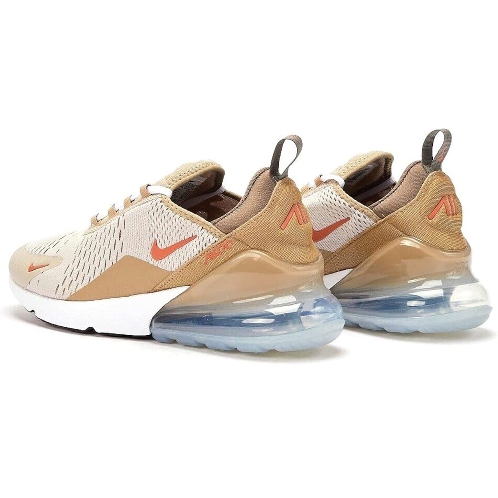 Nike Air Max 270 Beige Orange Sneakers - Picture 2 of 5